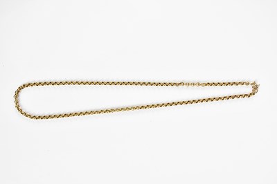 Lot 394 - A 9ct curb link necklace, approximate weight 7....