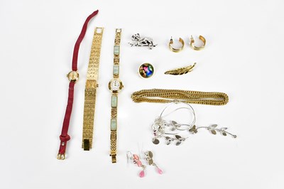 Lot 526 - ACCURIST; a lady's 9ct cased wristwatch, the...