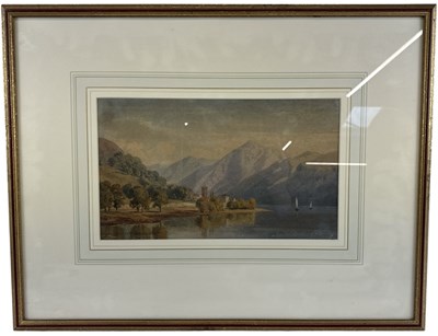 Lot 251 - JAMES W FERGUSON; watercolour, shipping scene...
