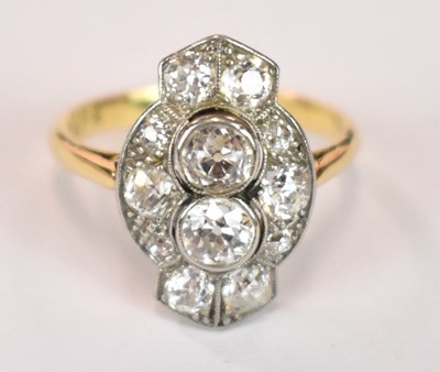 Lot 1264 - An early 20th century 18ct yellow gold white...