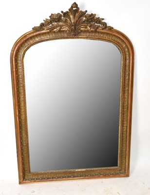 Lot 1580 - A late 19th century gilt plaster and wood wall...