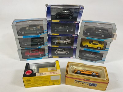 Lot 292 - MINICHAMPS AND VANGUARD; six Minichamps cars,...