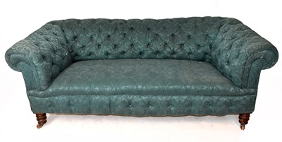 Lot 1625 - A Victorian two seater Chesterfield sofa...