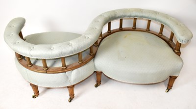 Lot 1643 - A late 19th century gilded wood conversation...