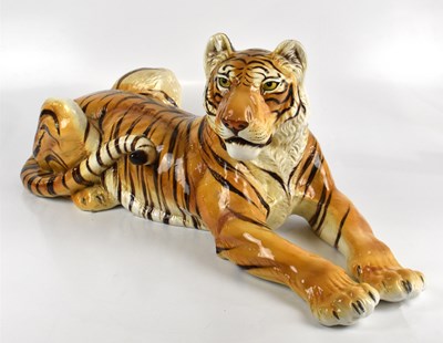Lot 581 - RONZAN; a large Italian model of a tiger,...