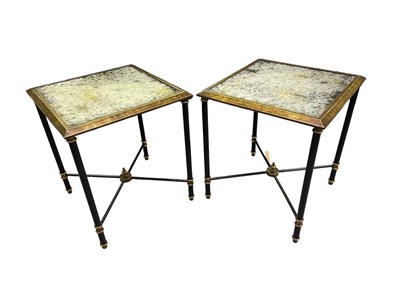 Lot 61 - A pair of modern contemporary square side...