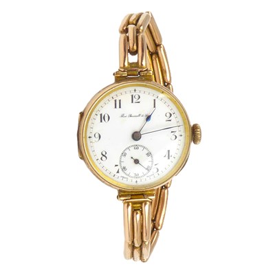 Lot 885 - THOMAS RUSSELL & CO; a ladies' 9ct wristwatch,...