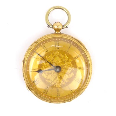 Lot 861 - T WAINWRIGHT, MANCHESTER; an 18ct gold open...