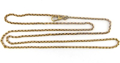 Lot 787 - A 9ct rose gold thin belcher link chain...