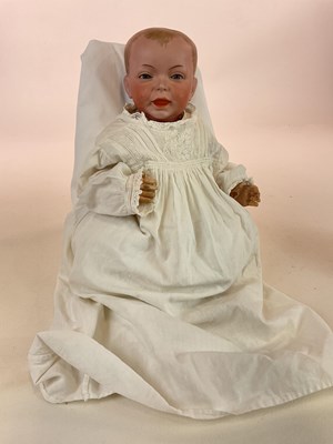 Lot 351 - SFBJ, a 226 Paris character bisque head doll...