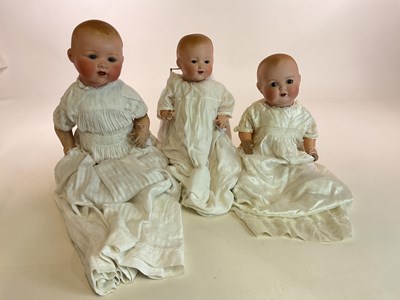 Lot 357 - ARMAND MARSEILLE; bisque head baby dolls,...