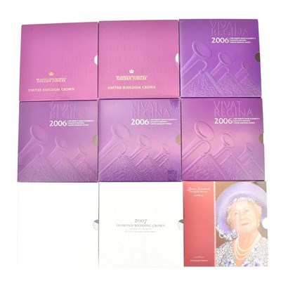 Lot 641 - THE ROYAL MINT; nine Royal commemorative crown...