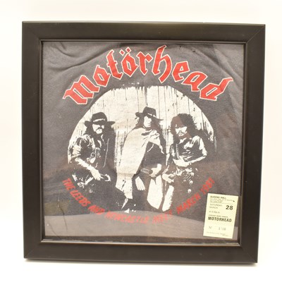 Lot 146 - MOTÖRHEAD; a 1981 Leeds concert T-shirt, with...