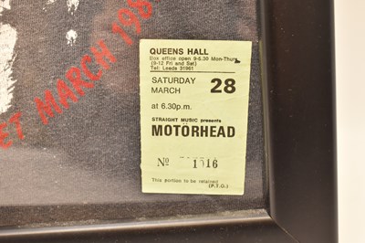 Lot 146 - MOTÖRHEAD; a 1981 Leeds concert T-shirt, with...