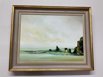Lot 1551 - MARGARET NORTON; oil on canvas, 'A Cool Green...
