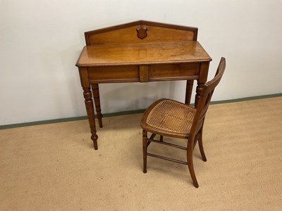 Lot 654 - A late Victorian walnut hall table with single...