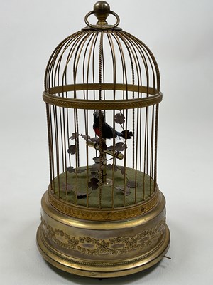 Lot 42 - An early 20th century singing automaton single...