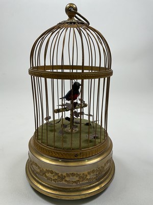 Lot 42 - An early 20th century singing automaton single...