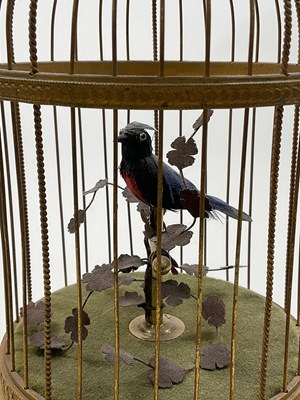 Lot 42 - An early 20th century singing automaton single...