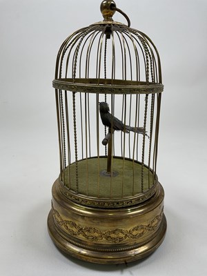 Lot 41 - An early 20th century singing automaton single...