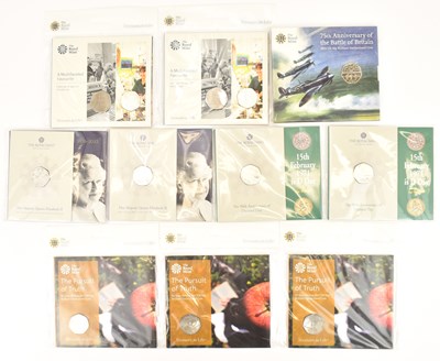 Lot 661 - THE ROYAL MINT; ten UK 50p brilliant...