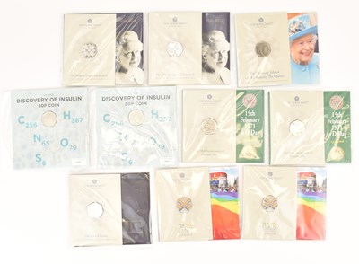 Lot 670 - THE ROYAL MINT; UK 50p brilliant uncirculated...