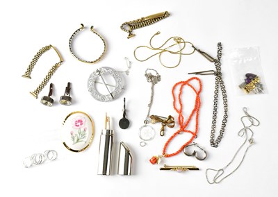 Lot 850 - A group of costume jewellery, to include...