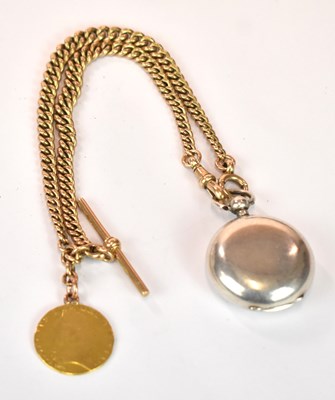 Lot 1239 - A 9ct yellow gold graduated double Albert...