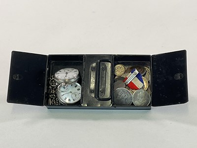 Lot 1302 - Two silver open face key wind pocket watches,...