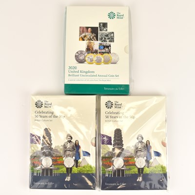 Lot 668 - THE ROYAL MINT; two boxed sets celebrating...