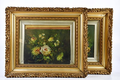 Lot 1661 - W ADAMS; a pair of oils on board, each of...
