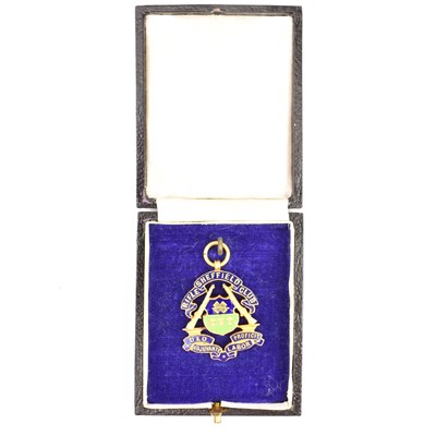 Lot 799 - A 9ct gold 1920s Sheffield Rifle Club...