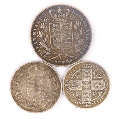 Lot 613 - A Victorian 1845 uncrowned head silver crown,...