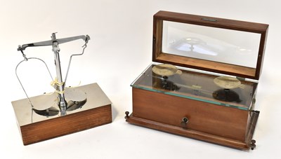 Lot 102 - HENRY TROEMNER, PHILADELPHIA; a cased balance...
