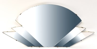 Lot 60 - A circular wall mirror with bevelled plate and...