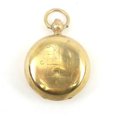 Lot 773 - A 9ct gold sovereign coin holder with necklace...