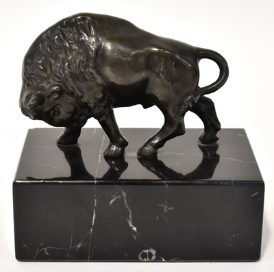 Lot 438 - A 19th century Continental bronze model of a...