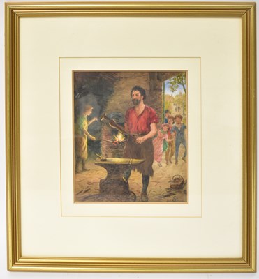 Lot 485 - ARTHUR C. SHORTHOUSE; watercolour, scene of a...