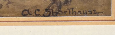 Lot 485 - ARTHUR C. SHORTHOUSE; watercolour, scene of a...