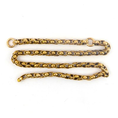Lot 795 - A length of necklace chain with hoop end and...