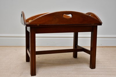 Lot 1113 - A reproduction mahogany butler's tray, height...