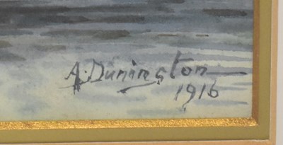 Lot 500 - ALBERT DUNINGTON (1860-1928); watercolour,...