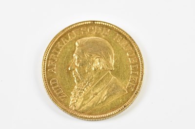 Lot 2551 - A South African gold one pound coin, 1898,...