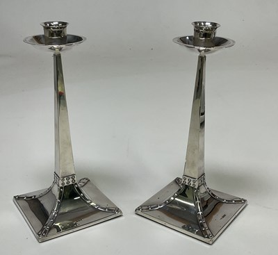 Lot 1045 - JAMES DIXON & SONS; a pair of Edwardian...
