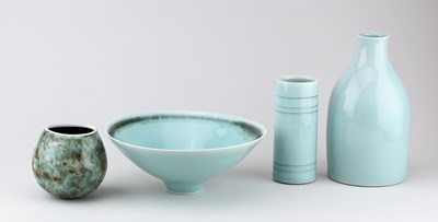 Lot 72 - CHRIS KEENAN (born 1960); a group of Limoges...