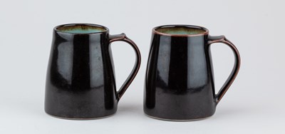 Lot 73 - CHRIS KEENAN (born 1960); a pair of Limoges...