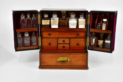 Lot 1244 - A Regency mahogany apothecary cabinet, the...