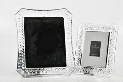 Lot 2629 - WATERFORD CRYSTAL; two crystal photograph...