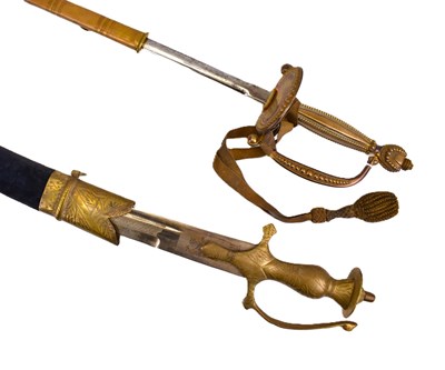 Lot 440 - A vintage dress sword, possibly Spanish, with...