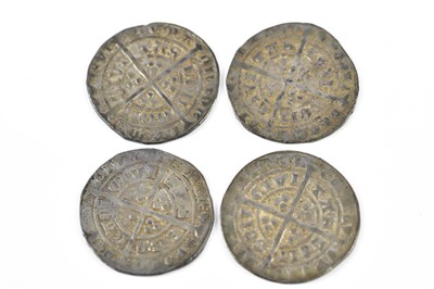 Lot 2566 - Four Edward III silver long cross groats (4).
